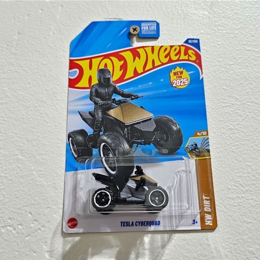 Hotwheels Gold Tesla Cyber Quad